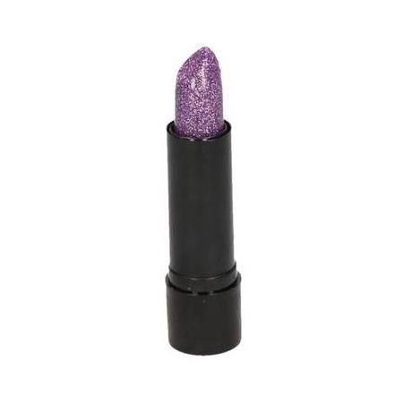 Glitter lippenstift paars