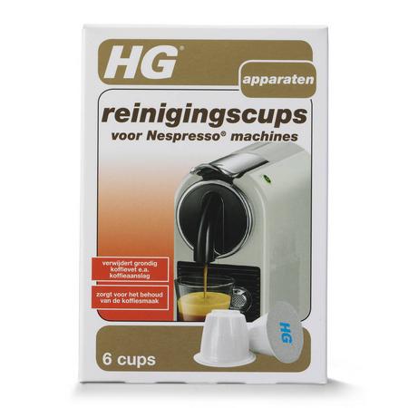 HG reinigingscups voor Nespresso machines - 6 cups