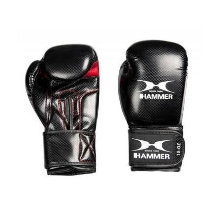 Hammer Boxing Bokshandschoenen X-Shock Lady - PU - Zwart/Rood - 10 OZ