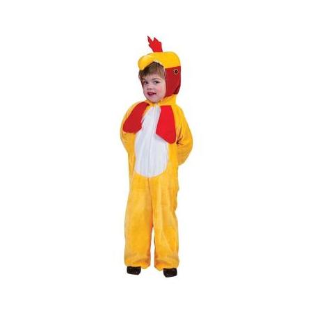 Hanen/kippen dierenonesie voor kinderen - dieren kostuum kip/haan voor kids 140 (10 jaar)