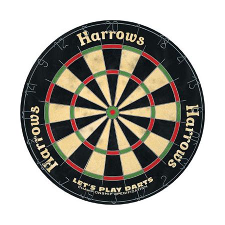 Harrows dartbord Let\s play darts incl. 2 dartpijlen sets