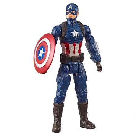 Hasbro speelfiguur Titan Hero Captain America blauw 29 cm