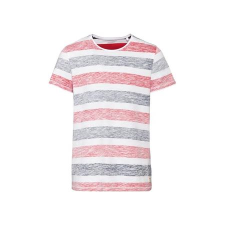 Heren T-shirt XL (56/58), Wit/gestreept