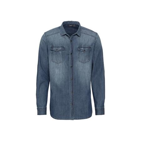Heren jeanshemd XXL (45/46), Blauw