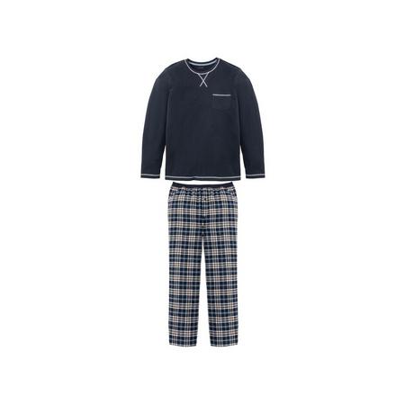 Heren pyjama L (52/54), Donkerblauw/geruit