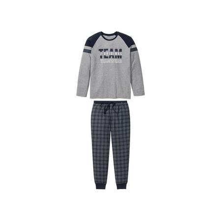 Heren pyjama XXL (60/62), Grijs/geruit