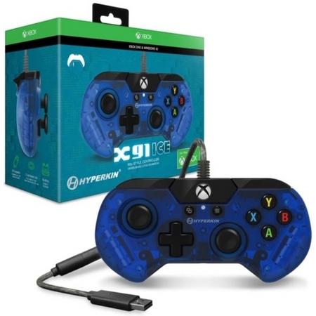 Hyperkin X91 Xbox Controller (Transparent Blue)