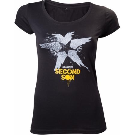 Infamous Second Son T-Shirt Black Bird Women