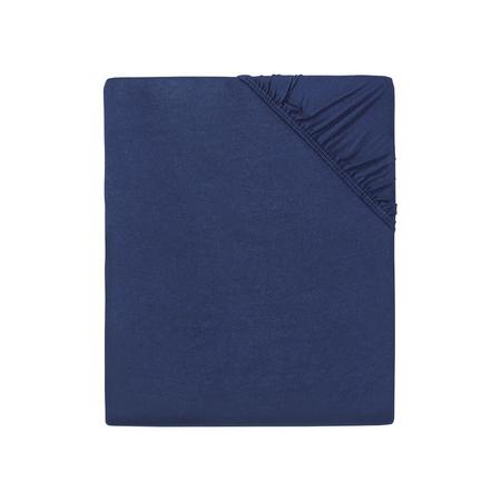 Jersey hoeslaken 140 - 160 x 200 cm Blauw