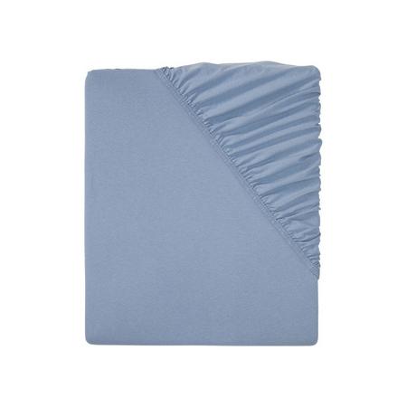 Jersey hoeslaken 90-100 x 200 cm Blauw