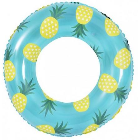 Jilong zwemband SunClub ananas 90 x 35 cm vinyl lichtblauw
