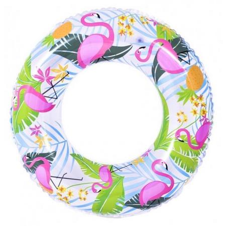 Jilong zwemband SunClub flamingo 90 x 35 cm roze/groen