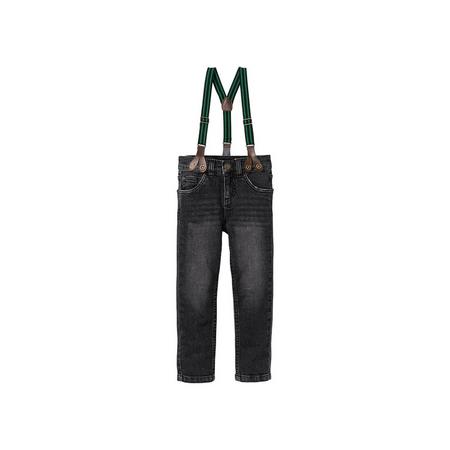 Jongens jeans met bretels 92, Zwart