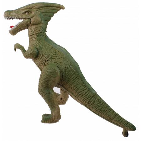 Jonotoys dinosaurus met licht en geluid 30 cm jongens groen
