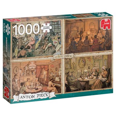 Jumbo Anton Pieck puzzel woonkamer plezier - 1000 stukjes