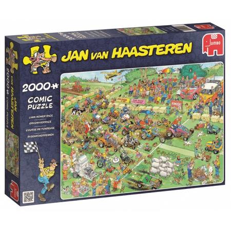 Jumbo Jan van Haasteren Grasmaaierrace legpuzzel 2000 stukjes