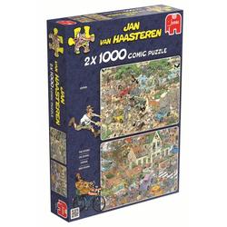 Jumbo Jan van Haasteren Safari & Storm 2 puzzels 1000 stukjes