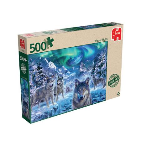 Jumbo puzzel Winterwolven - 500 stukjes