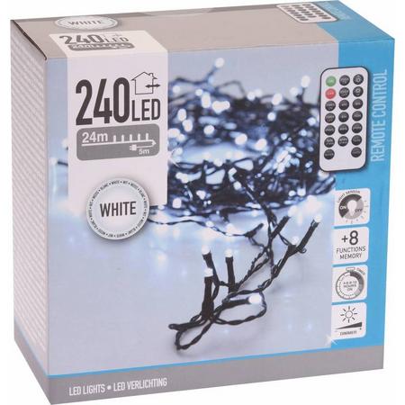 Kerstverlichting Wit 240 LED met afstandsbediening
