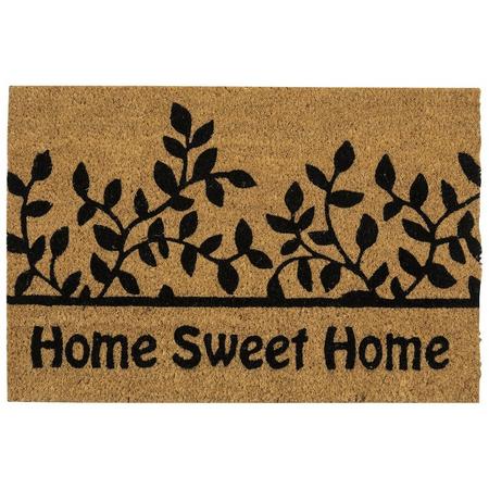 Kokos-deurmat Home Sweet Home rechthoek