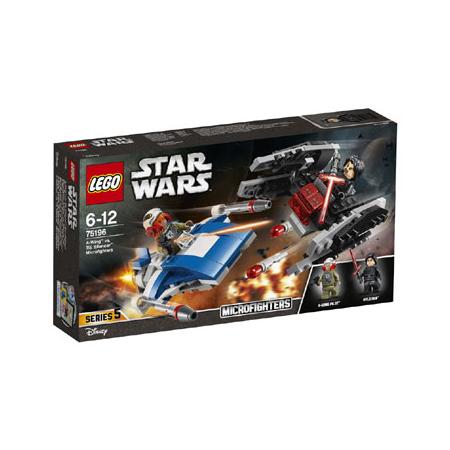 LEGO Star Wars A-wing vs. TIE Silencer microfighters 75196