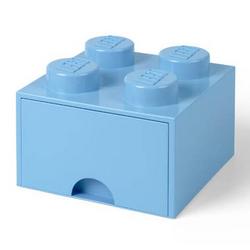 LEGO opberglade Brick 4 - Light Royal Blue