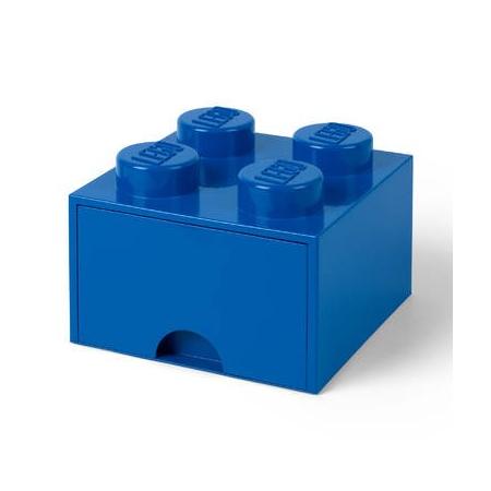 LEGO opberglade Brick 4 - blauw