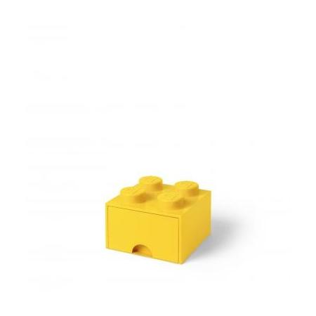 LEGO opberglade Brick 4 - geel