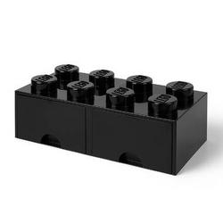 LEGO opberglade Brick 8 - zwart