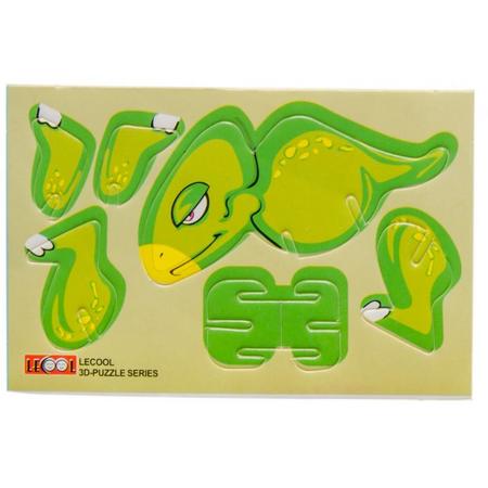 LG-Imports 3D-puzzel dino jongens 10.5 x 7.5 cm karton groen