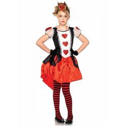 Leg avenue wonderland queen meisjes kostuum - maat m (7 tot 10 jaar)
