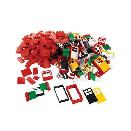 Lego 9386 doors, windows and roof tiles