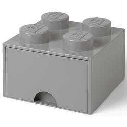 Lego Brick 4 opberglade grijs