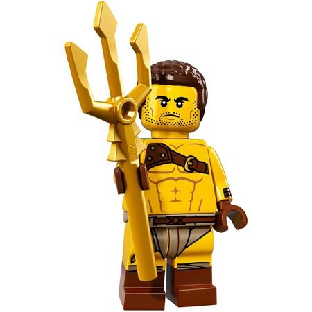 Lego minifiguren serie 17 - nr 8 Gladiator met drietand