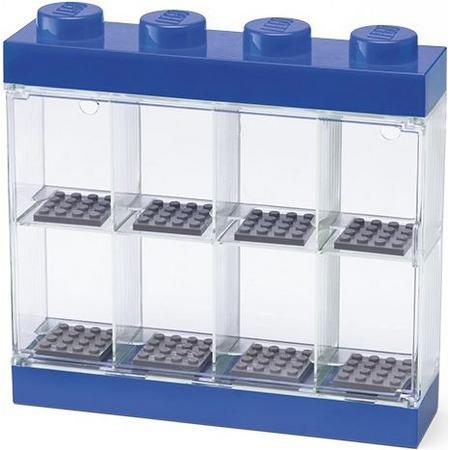 Lego opbergbox minifiguren 8-delig blauw