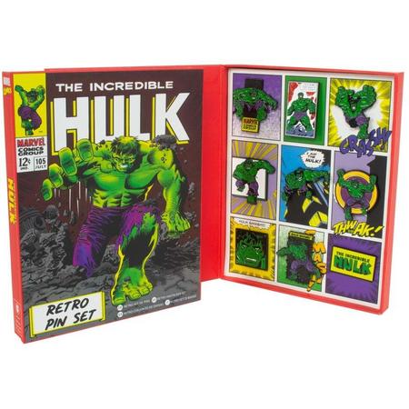 Marvel - Hulk Retro Pin Badge Set