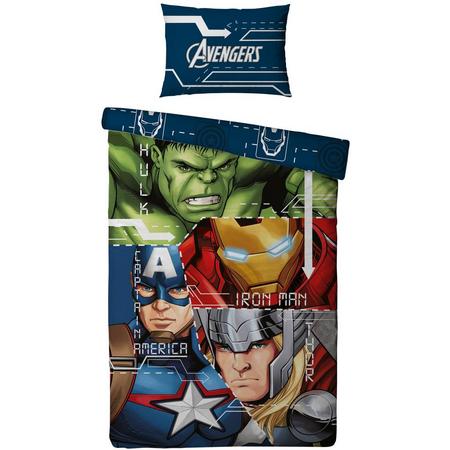 Marvel Avengers Dekbedovertrek Hulk & Thor Microfibre - 140x200cm - 63x63cm