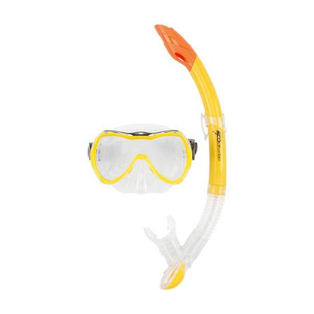 Masker & Snorkelset Osprey Jr. Transparant geel