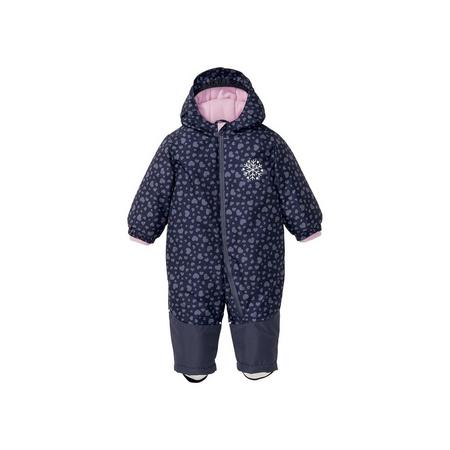 Meisjes winteroverall 104, Donkerblauw all-over-print