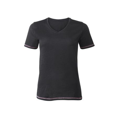 Merino t-shirt dames L (44/46), Zwart