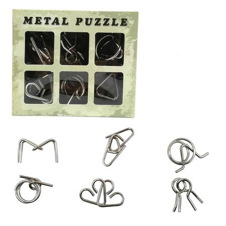 Metalen puzzel - 6 stukjes