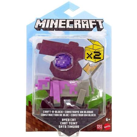 Minecraft Craft-a-Block Figure - Dyed Cat