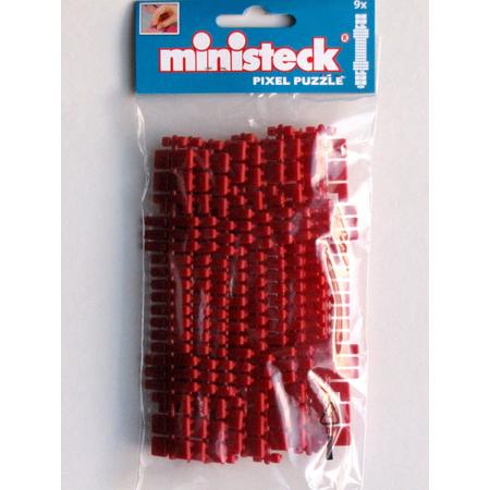 Ministeck kleurenstrips rood - 9 stuks