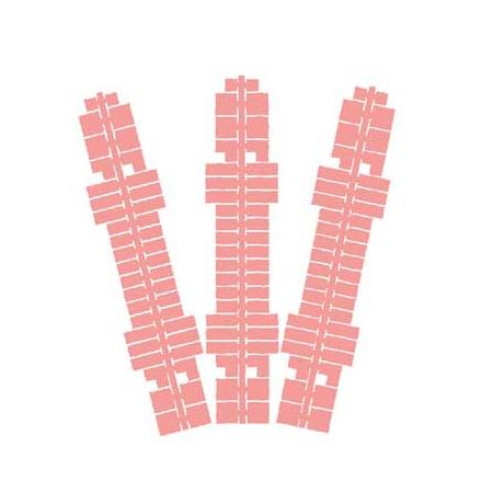 Ministeck kleurstrips roze 9 stuks