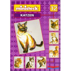 Ministeck voorbeeldenboek 12 - Katten