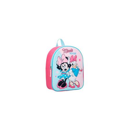 Minnie Mouse rugzak meisjes 31 x 25 x 9 cm roze/blauw