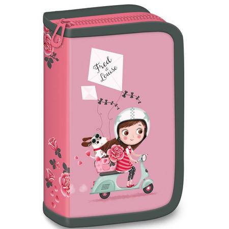 Mon Amie Gevuld Etui Scooter - 19,5 x 13 x 3,5 cm - Polyester