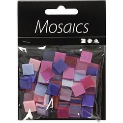 Mozaiek tegels kunsthars paars/roze 10x10