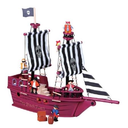 New classic toys houten piratenschip