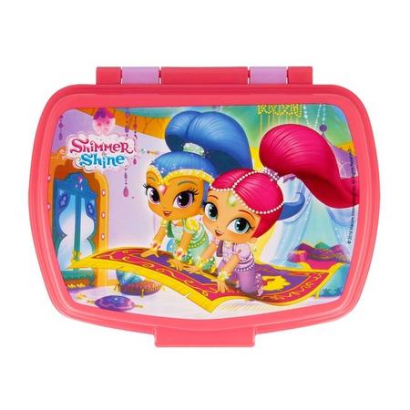Nickelodeon broodtrommel Shimmer and Shine 170 mm paars/roze